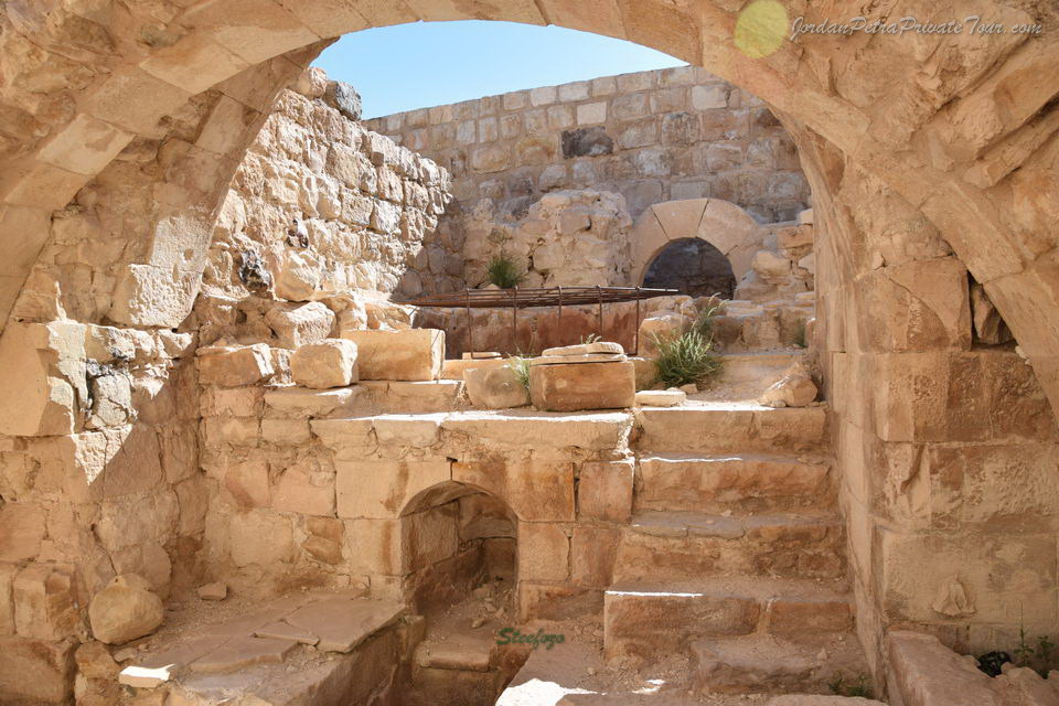 Al Karak Castle, a historic Crusader fortress overlooking the Jordan Valley.