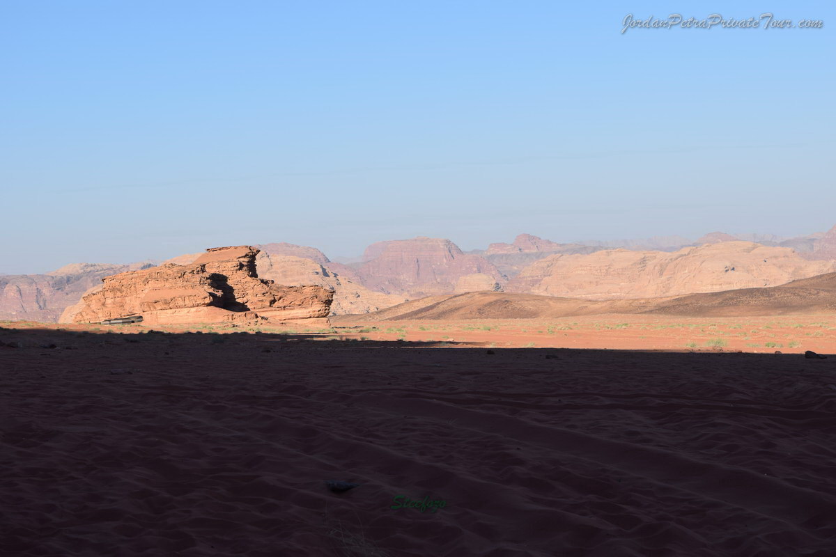 Hiking through the Siq, the entrance to Petra, on a private Jordan tour.